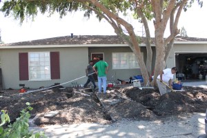 Front Yard Under Construction