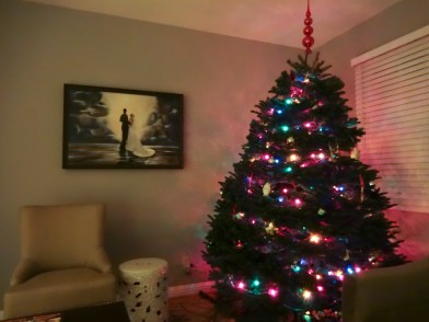 Our first Christmas tree in our home!
