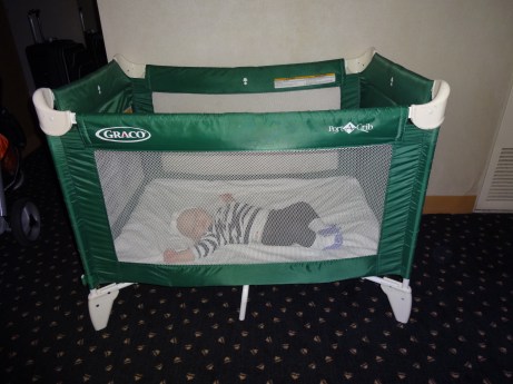 Here's the crib provided in the first hotel in NYC