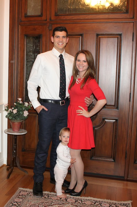 CJ and I had a fancy date night and Claire had a sleepover at Nana and Papa's!